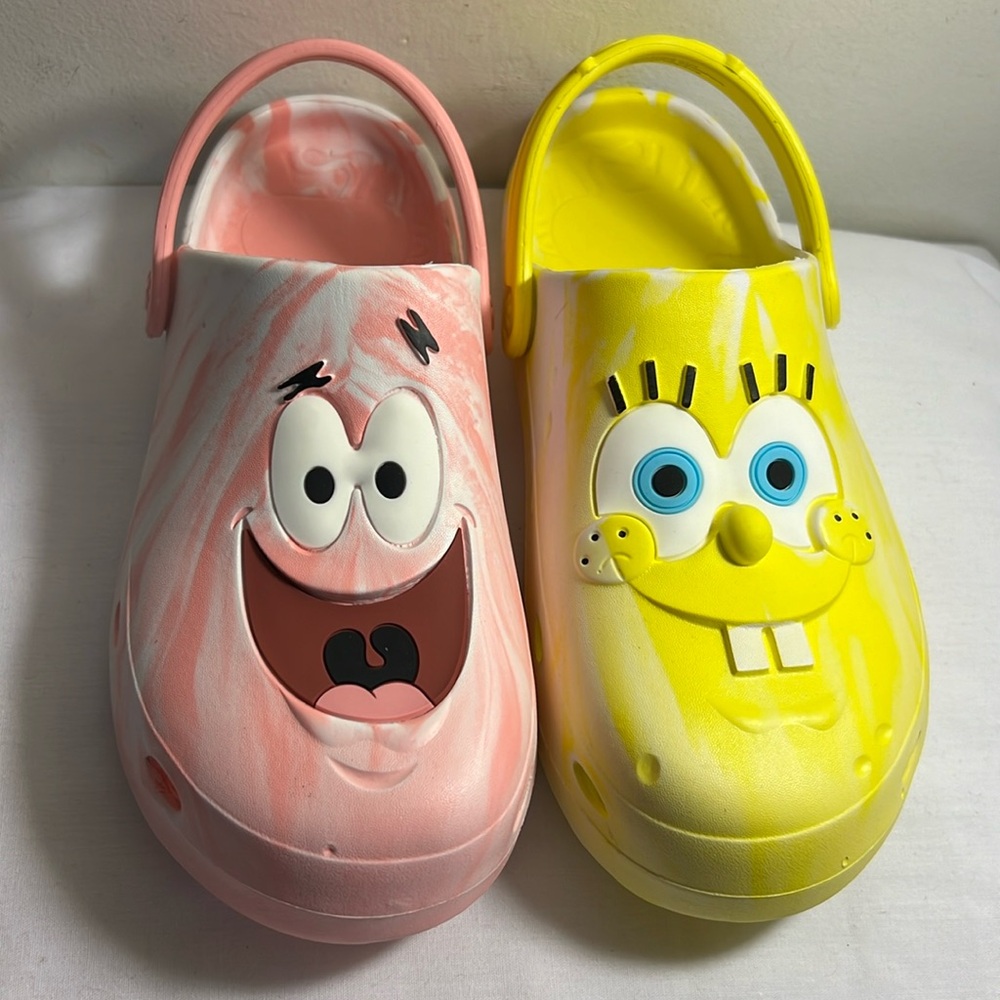 NEW SpongeBob and Patrick Crocs Shoes Size 6 Men’s (8 Woman’s)